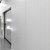 Off-white manual sliding cooler-freezer door