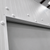 Off-white manual sliding cooler-freezer door