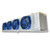Blue/gray evaporator with four fans front side view showing labels.
