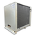 Gray condensing unit back view.