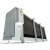 Back-left view of the used Bohn evaporator, showing the rear cabinet panel.