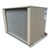 Beige condensing unit backside view.