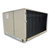 Beige condensing unit backside view