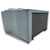 Gray condensing unit backside view.