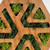 Hexagon Wall Decoration with Preserved Moss – Natural & Eco-Friendly