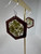 Hexagon Moss Earrings Walnut