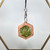 Hexagon Moss Jewelry Set Oak - Earrings and Pendant Necklace