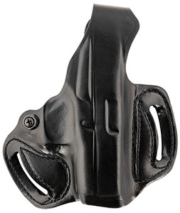 DeSantis Gunhide 085BA8BZ0 Thumb Break Mini Slide OWB Black Leather Belt Slide Fits Glock 43/43x/48 Belt 1.75" Wide Right Hand                                                                           (UUK6M)