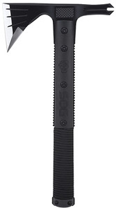 S.O.G SOGSK1001CP Survival Hawk 3 Blade 2Cr13MoV SS Blade Black wReflective Paracord GRN Handle 12.10 Long Tomahawk (H6K81)