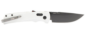 S.O.G SOG11181041 Flash AT 3.45" Folding Straight Back Plain TiNi Cryo D2 Steel Blade, Concrete Gray Textured GRN Handle                                                                                 (OEEU8)