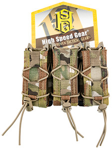 High Speed Gear 11PT03MC TACO Mag Pouch Triple MultiCam Nylon MOLLE Compatible w/ Pistol (99S1I)