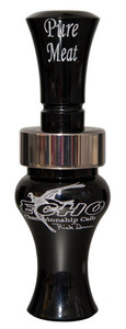 Echo Calls 79019 Pure Meat  Open Call Double Reed Mallard Sounds Attracts Ducks Black Acrylic (UB1GA)