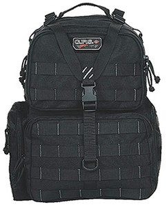 GPS Bags T1612BPB Tactical Range Backpack Black 1000D Nylon Teflon Coating 3 Handguns (FTH5G)