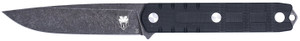CobraTec Knives CTOWBLKDNS Outdoor Warrior 4.50" Fixed Drop Point Plain Stonewashed D2 Steel Blade, 4.75" Black Textured G10 Scales Handle                                                               (1RBFZ)