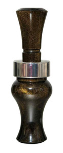 Echo Calls 78905 Meat Hanger  Double Reed Mallard Sounds Attracts Ducks Black Gold Pearl Acrylic (YU6DM)