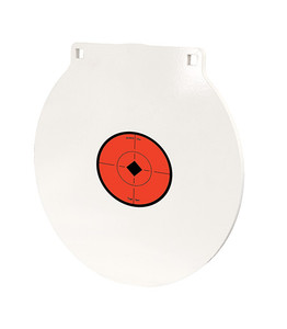 Birchwood Casey RND12 Round Steel Target Plate 12" Centerfire Rifle/Handgun Target Black/Red/White NM500 Steel Hanging                                                                                   (P4TAS)