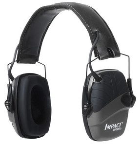 Howard Leight R02524 Impact Sport Electronic Muff 22 dB Over the Head Gray/Black Adult 1 Pair (L67KE)