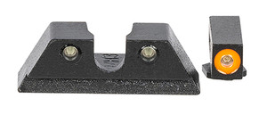 Meprolight USA 465003131 Hyper-Bright  Green Tritium Orange Outline Front Sight-Green Tritium Black Outline Rear Sight Taurus G3C (65OZN)