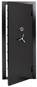 SnapSafe 75419 Vault Door  Out-Swing Black 12 Gauge Steel 32.80"W x 81"H Access Code/Key Entry                                                                                                           (ICSB6)