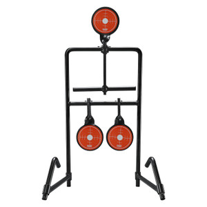 Champion Targets 40870 Gong Auto Reset Handgun Black/Orange Standing 3 Targets                                                                                                                           (03NQQ)