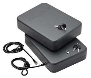SnapSafe 75221 Lock Box  2XL Key Entry Black Steel 11.50" L x 8.50" W x 2.50" D 2pk                                                                                                                      (QNN9C)
