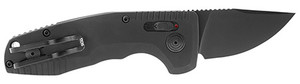 S.O.G SOG15381157 SOG-TAC Auto Compact *CA 1.96" Folding Straight Back Plain Black TiNi Cryo D2 Steel Blade Black Micro-Textured Anodized Aluminum Handle Includes Pocket Clip                           (KRZIW)