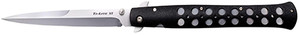 Cold Steel CS26SXP TiLite 6 Folding Spear Point Plain AUS8A SS BladeBlack ZyEx Handle Includes Pocket Clip (0E6AT)