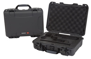 Nanuk 910CLASG7 910 Classic 2 Up Pistol Case Graphite Polymer w/ Latches & Closed-Cell Foam Padding 13.20" L x 9.20" W x 4.10" H Interior Dimensions                                                     (3DOYS)