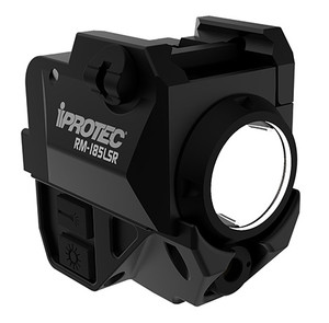 iProtec IPRSPS0003 RM185LSR RailMount Firearm Light with Red Laser Black 185 Lumen White Light (RU7FU)