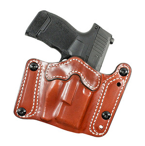 DeSantis Gunhide 194TJ8HZ0 Variable 194  OWB Tan Leather Fits Sig P320C/P250C Belt Clip Mount Ambidextrous (LQ4Q0)