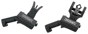 Troy Ind SSIG45SMDBT00 45 Degree Offset BattleSight Set M4 Front& Diopter Rear  Black Hardcoat Anodized (5DBKE)