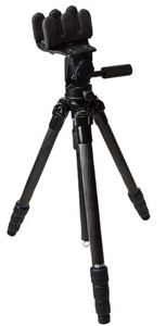 KOPF Jager KJ85002K K800 CF Tripod made of Carbon Fiber with Black Finish, Pivoting Reaper Grip, 4-Level Leg Extensions & 360 Degree Pan                                                                 (B5VEP)
