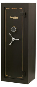 SnapSafe 75010 Titan Modular Safe Access Code/Key Entry, Black 9 Gauge Steel, 9 Gun Slots, 12+ Long  Gun Capacity                                                                                        (LFBPQ)