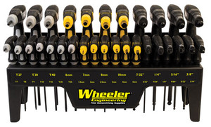 Wheeler 1081957 SAE/Metric Hex & Torx P-Handle Set Black Rubber Handle 30 Pieces (6K0MO)