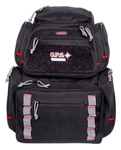 GPS Bags 1712BPB Pistolero Backpack Black/Gray Holds 5 Handguns (SN273)