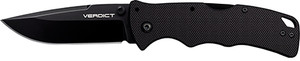 Cold Steel CSFLC3SP10A Verdict  3" Folding Spear Point Plain Black Matte AUS-10A SS Blade/Black G10 Handle Includes Belt Clip                                                                            (031EK)