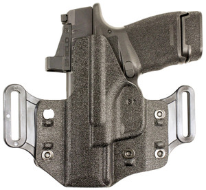 DeSantis Gunhide 195KB8WZ0 Veiled Partner  OWB Black Kydex Belt Slide Fits Springfield Prodigy w/wo Red Dot Fits 4.25-5" Barrel Left Hand                                                                (2BF0R)