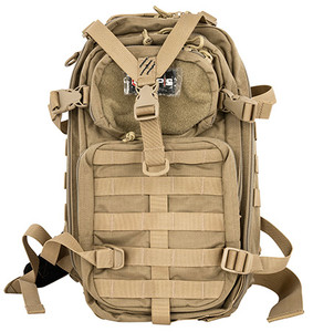 GPS Bags T1611BOB Tactical Bugout Bag Backpack Tan 600D Polyester 2 Handguns (4NQ06)