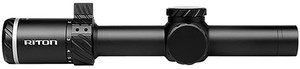 Riton Optics 3T18ASIBLK2 3 Tactix Black 1-8x24mm 30mm Tube Illuminated OT Reticle (FYIBP)