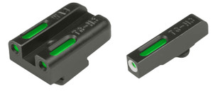 TruGlo TG13WA4A TFX  Black | Green Tritium & Fiber Optic White Outline Front Sight Green Tritium & Fiber Optic Rear Sight                                                                                (XFN2U)