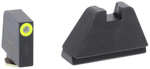 AmeriGlo GL682 Optic Compatible Sight Set for Glock  5XL Tall Green Tritium LumiGreen Outline Front Sight-Black Rear Sight (9YOCF)