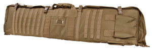 NcStar CVSM2913T VISM Deluxe Rifle Case with MOLLE Webbing, ID Window, Padding & Tan Finish Folds out to 66" L x 35" W Shooting Mat 48" L x 11" H x 1.75" D Interior Dimensions                          (5EICV)