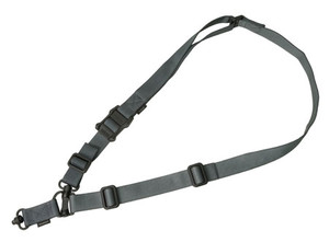 Magpul MAG518-GRY MS4 Sling GEN2 made of Stealth Gray Nylon Webbing with 1.25" W, Adjustable One-Two Point Design & 2 QD Push Button Swivels for AR-Platforms                                            (9LPML)