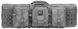 Bulldog BDT6037SG BDT Tactical Double 37" Seal Gray Nylon, 3 Accessory Pockets, Deluxe Padded Backstraps Lockable Zippers, Padded Internal Divider                                                       (BFOXP)