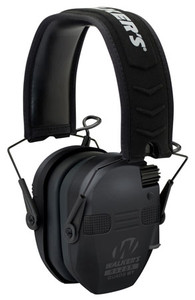 Walker's GWPRSEQMBT Razor Slim Electronic Muff 23 dB Over the Head Black Polymer (0GOCX)