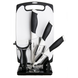 6-Piece Ceramic Knife Set with Cutting Board (LCMVU)
