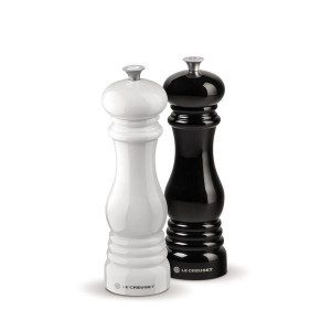 Salt and Pepper Mill Set - Black & White (J4IJN)