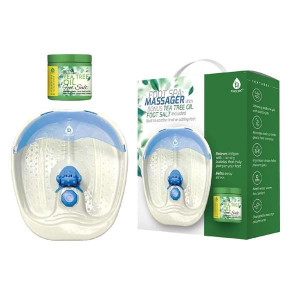 Foot Spa Massager & Tea Tree Oil Foot Salt Scrub (A8R7J)