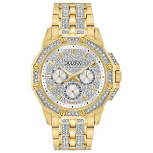 Octava Collection Crystal Gold-Tone Watch (4218V)