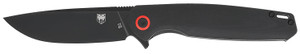 CobraTec Knives CTRATHBLK Rath  EDC 3.50" Folding Plain Black D2 Steel Blade, 4.50" Black G10 Handle                                                                                                     (K4REB)